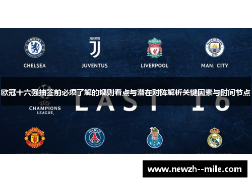 欧冠十六强抽签前必须了解的规则看点与潜在对阵解析关键因素与时间节点
